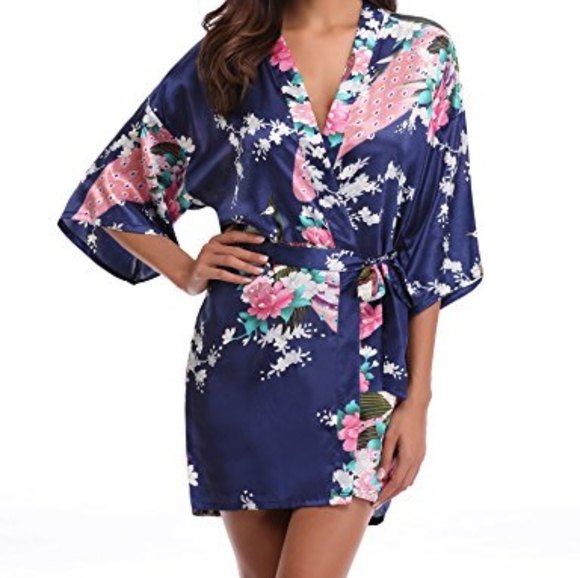 Peacock Floral Kimono - Picture 1 of 7